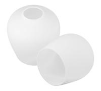 Lamp Shade Glass White Oval 2pcs Replacement for Pendant Light