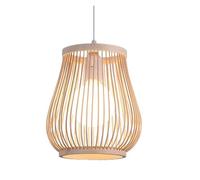 Lamp Shade Handmade Pendant Light Fixture Woven Creative Lamps Lighting for Room Dining Restaurant Dia.20CM(Cold White)