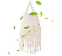 Lamp Shade - Handwoven Macrame Light Cover | Boho Hangable Lamp Shade - for Living Room Bedroom Coffee Shop Restaurant Dorm Office