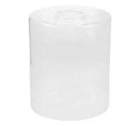Lamp Shade Replacement Cylindrical Glass for E27 Light Fixtures | Tube Globe, 42mm Hole Diameter, Minimalist Modern Design, Suitable for Pendant Sockets and Workspace Lighting