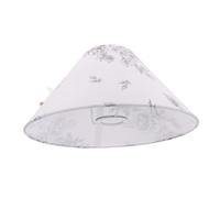 Lamp Shade White for Pattern Fabric Flower 30cm Bell Table Lamps