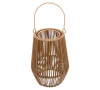 Lamp Shade with Handle Handwoven Rattan for Kerosene Light
