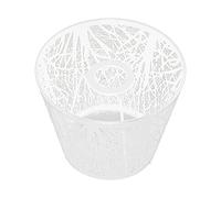 Lamp Shade, Wrought Iron Lampshade, Carved Forest Tree Shaped E27 Mini Lamp Shade for Table Lamp Bedroom Bedside Decor(white)