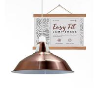 Lamp Shades, 30cm Replacement Light Shade, Modern Lampshades for Ceiling Lights, Table Lamps and Floor Lamps, Easy Fit Pendant Light Shades Ceiling for Living Room,Bedroom, Kitchen (Copper)