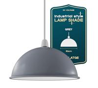 Lamp Shades, Grey Light Shade Ceiling - 30cm Modern Lampshades for Ceiling Lights, Lamp Shades for Table Lamps, Floor Lamps, Living Room, Bedroom, Home Décor