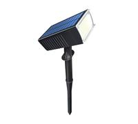 Lamp, simple installation 2 brightness modes Night Light with smart light control and 90 degrees Turning head head, all -weather suitability solar drive for home (White)
