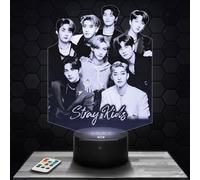 Lamp Stray K Deco Girl's Room 3D Stray K Object K-pop Korea Korean Pop Gift idea Soft Light Decoration Night Light Office Deco. Original Christmas, Gift idea for Teenagers TOP