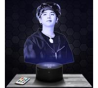 Lamp Suga for Girl's Room 3D Suga K-pop Object Korean Pop Korean Gift idea Soft Light Decoration Night Light Desk Decor. Original Christmas, Gift idea for Teenagers TOP