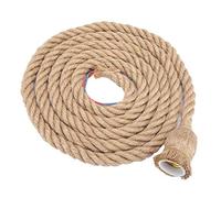 Lamp Wiring Kit, Pendant Light Rope, 2m E27 Vintage Retro Pendant Light Kit Extension Hanging Lantern Cable Country Hemp Rope Lamp Holder Rope for Home Living Room Restaurant
