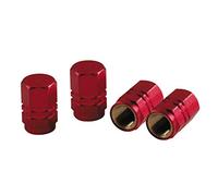 Lampa 02505 Sport Cap Exagonal Theft Wheel Valve Caps, Red