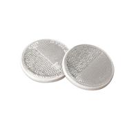 Lampa 20544 Pair Reflective Circles, certified, White, 65 mm Diameter