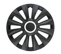 LAMPA 31526 Black Avalone Pro Set of Hub Caps, 14 Inches