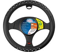 Lampa 32973 Icon Steering Wheel Cover, Black/Silver, 37-39 cm