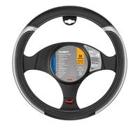 Lampa 32979 Celebrity Steering Wheel Cover, Black/Silver, 37-39 cm