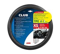 Lampa 32982 TPE Club Steering Wheel Cover, Black/Black, 30-34 cm