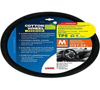 LAMPA 33127 Premium Cotton Steering Wheel Cover, Thermoplastic Elastomer, Size M