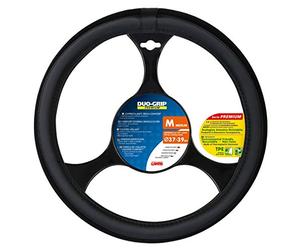 LAMPA 33141 Premium Duo-Grip Steering-Wheel Cover, Thermoplastic Elastomer (TPE), Medium