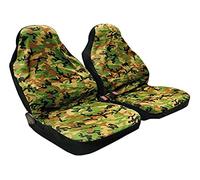 Lampa 53260 - Pair of Front Seat Covers, Polyester, Universal, urban camo