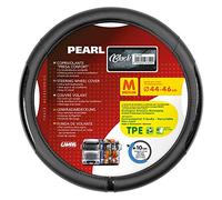 Lampa 97829 Pearl Black Faux Leather Steering Wheel Cover - M - Diameter 44/46 cm