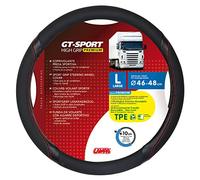 Lampa 98017 Steering Wheel Cover TPE GT-Sport L, Black/Red