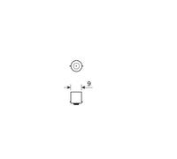 LAMPA Blister 2 lamps bulbs T4W 1 LED 24V BA9S