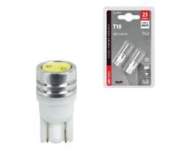 LAMPA Blister of 2 lamps T10 MEGA LED bulbs 12V 2 chips SUPER W2 1X9 5D