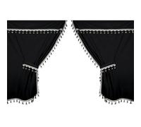Lampa Cab Screen Shades Set In Black For Iveco Renault Scania Mercedes Daf Volvo