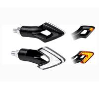 Lampa LED Turn Signals Pair 12V Approved White Orange Lens Tuning MPN 90470