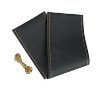 Lampa Premium Truck Steering Wheel Cover, Leather - M - Ø 44/46 cm - Black/Beige