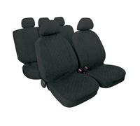 Lampa Seat Cover Set Coordinated Microfiber Covers - Black