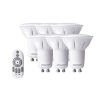 LAMPAOUS GU10 LED Light Bulbs 50 Watt Halogen Gu10 Bulb Equivalent, LED GU10 Dimmable LED Bulbs, Color Temperature from 2700K to 6500K Warm White,Pure White, Cool White All White Colors