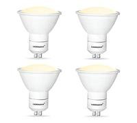 Lampaous GU10 LED Spotlight Bulb 5W, with Beautiful Warm White 450lm 120 Degree, 50W Halogen GU10 Bulbs Equivalent, Frosted Cover Protect Your Eyes, 4Pack