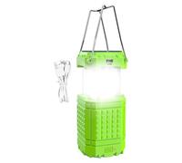 Lámpara De Exterior Para Camping - Lámpara Waterproof Folding Con Manivela 8 x 8 x 13 cm | Lámpra Solar LED USB Para Tiendas De Campaña, Ideal Para, Playa, Barbacoa, Escalada, Jardín, Pati