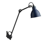 Lampe Gras N222 Wall Lamp Mat Black & Mat Blue