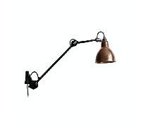 Lampe Gras N222 Wall Lamp Mat Black & Raw Copper