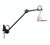 Lampe Gras N222 Wall Lamp Matt Black and White/ Copper