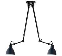 Lampe Gras N302 Ceiling Lamp Double Mat Black & Mat Blue