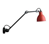Lampe Gras N304 L40 Wall Lamp Matt Black & Red Hardwired