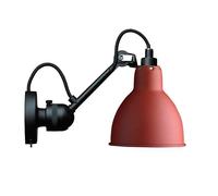 Lampe Gras N304 Wall Lamp Mat Black & Mat Red w. Switch