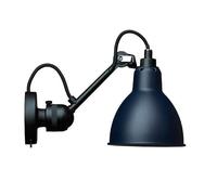 Lampe Gras N304 Wall Lamp Matt Black & Matt Blue With On/Off