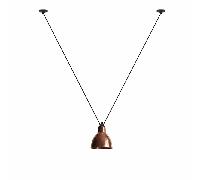 Lampe Gras N323 Pendant Raw Copper & White Round