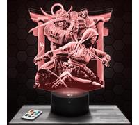 Lampephoto.fr - 3D Lamp Assassin's C. Shadows Action-Adventure Video Games Geek Gift Man, Gamer, Touch Night Light Led, 3D Hologram Effect, Christmas Birthday Gift Idea Man Woman, Decoration