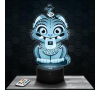 Lampephoto.fr - 3D Lamp Der py Tiger Kpop Demon Hun ters Touch LED Night Light, 3D Hologram Effect, Christmas or Birthday Gift Idea for Kids, Teens, Boys, Girls, Bedroom Decoration Item for K-pop Fans