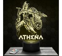 Lampephoto.fr - Athena Mythology Greek God 3D Lamp Decoration Antique Olympus, Gift idea for Men and Women Athena Mythology God Night Light Room Decor. Original Christmas, Gift idea for Men and Women