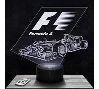 Lampephoto.fr Bedside lamp, Formula 1 Night Light 3D LED Illusion, Christmas, Gift idea for Boys and Girls Night Light for Child or Adult Bedroom TOP