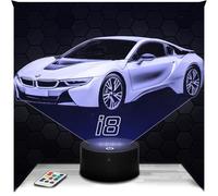 Lampephoto.fr - Car BM I8 Supercar Tuning 3D Lamp Decoration, Gift Idea, Car BM I8 Adult Night Light Room Decor, Original Christmas, Gift Idea, Led Bedside, Merchandising