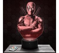 Lampephoto.fr - Dead P. Super Hero Film BD 3D Lamp Decoration, Gift idea for Men and Women, Dead P. Object, Adult Night Light, Bedroom Decoration. Original Christmas, Gift idea for Men and Women TOP