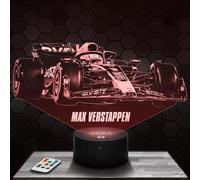 Lampephoto.fr - Formula 1 M. Verstappen 3D Lamp Night Light 3D LED Illusion, Christmas Birthday Gift idea for Boys and Girls Children's or Adult Bedroom Night Light, Gifts Merchandising TOP
