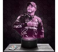 Lampephoto.fr - L. Hamilton F1 Driver Formula 1 Racing Car 3D Lamp Decoration, Gift idea for Men L. Hamilton F1 Driver Adult Night Light Room Decor, Original Christmas, Gift idea for Men TOP