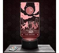 Lampephoto.fr - Moon Arcane Tarot Decoration Card Clairvoyance Cartomancy Oracle, Gift idea for Men and Women Moon Arcane Tarot Adult Night Light Room Decor, Original Christmas, Gift idea for Women